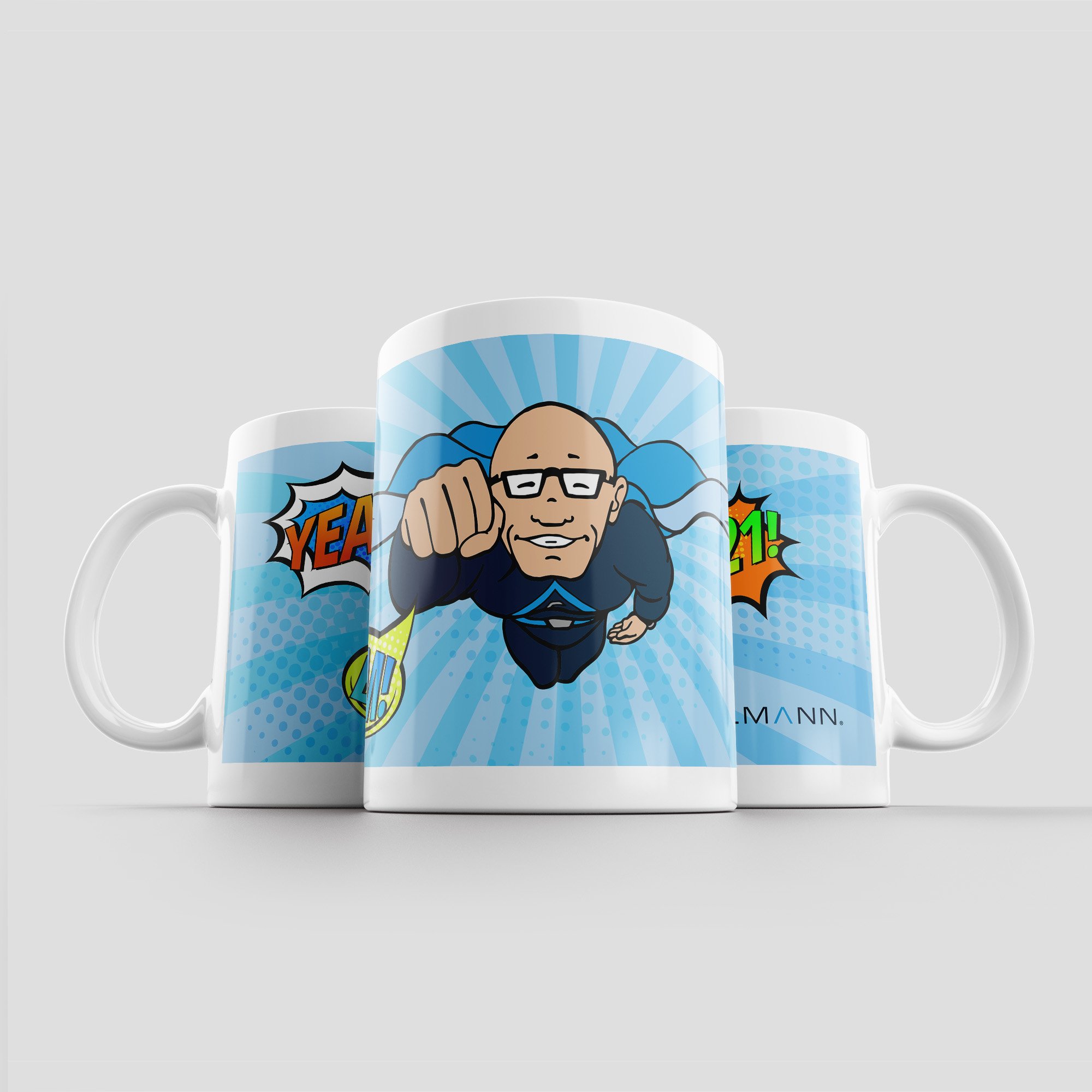 Edelmann Tasse: Supermann Motiv